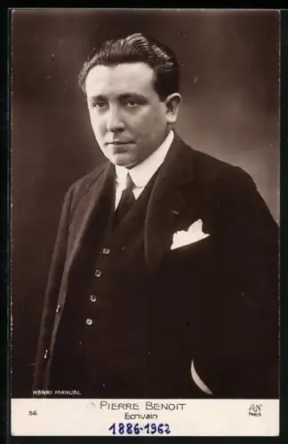 AK Pierre Benoit, Ecrivain