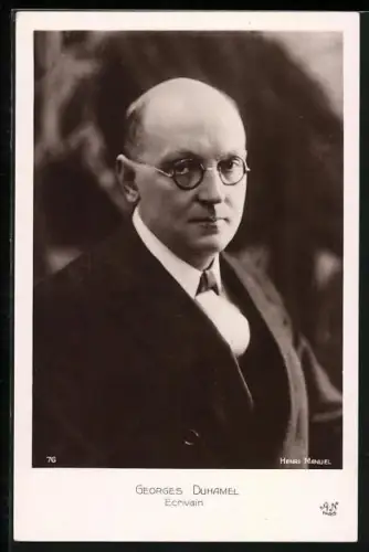 AK George Duhamel, Ecrivain, Portrait