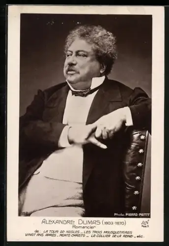 AK Alexandre Dumas, Portrait des Romanciers
