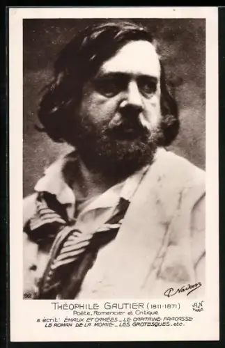 AK Théophile Gautier, Poet, Romancier und Kritiker