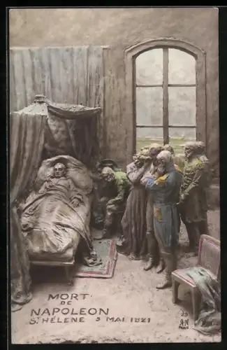 Künstler-AK Domenico Mastroianni: Mort de Napoleon