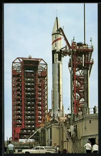 AK Kennedy Space Center, Vorbereitung des Startes der Rakete des Types Atlas Centaur