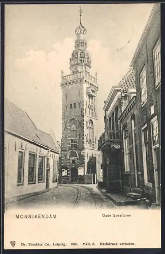 AK Monnikendam, Oude Speeltoren, Strassenpartie