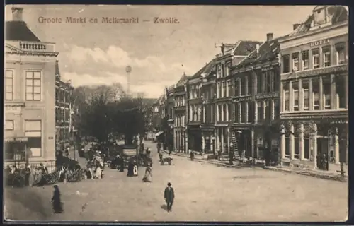 AK Zwolle, Groote Markt en Melkmarkt