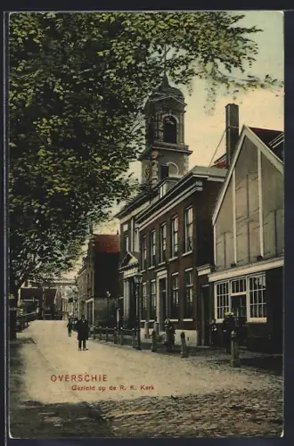 AK Overschie, Gezicht op de R. K. Kerk