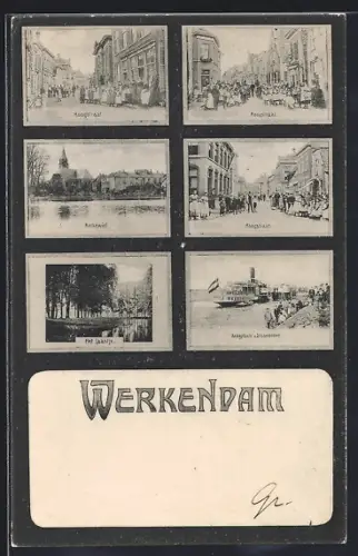AK Werkendam, Het Laantje, Anlegplaats d. Stoombooten, Hoogstraat