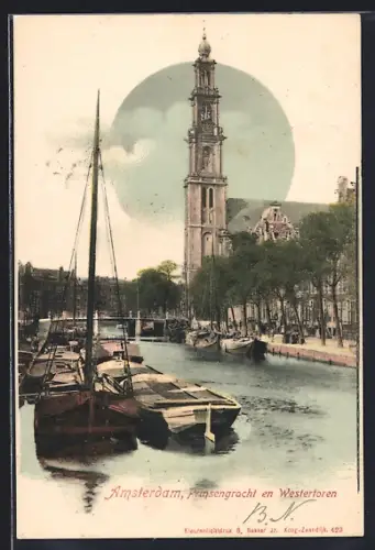 AK Amsterdam, Prinsengracht en Westertoren