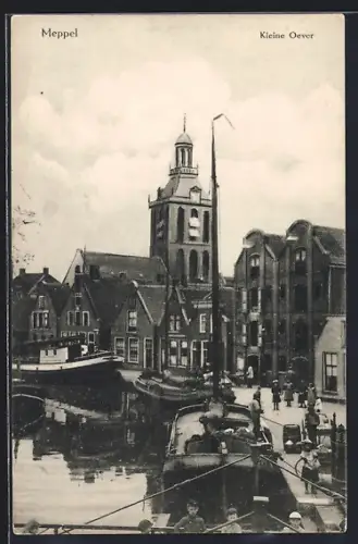 AK Meppel, Kleine Oever, am hafen