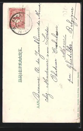 AK Arnhem, Kirche, Strassenpartie, Uferpartie