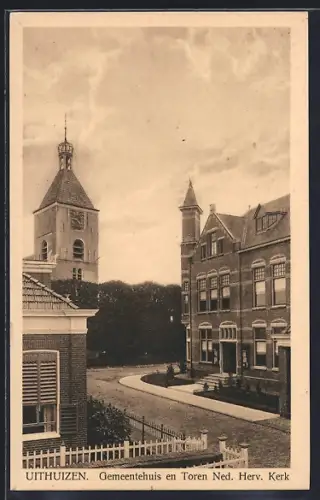 AK Uithuizen, Gemeentehuis en Toren Ned Herv. Kerk