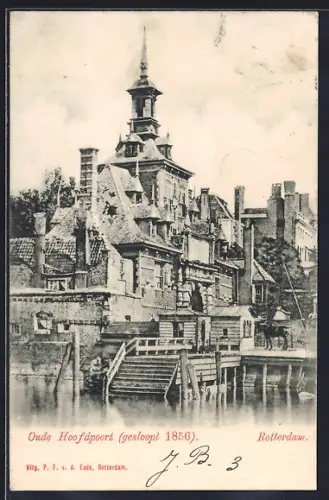 AK Rotterdam, Oude Hoofdpoort gesloopt 1856