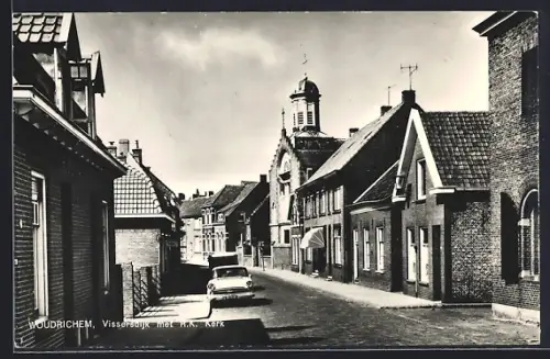 AK Woudrichem, Vissersdijk met R. K. Kerk