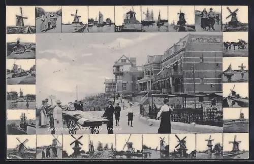 AK Zandvoort, Naar het Strand, Windmühlen