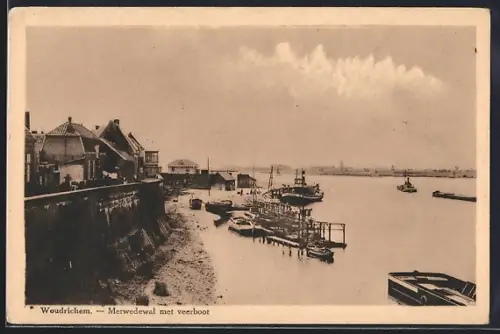 AK Woudrichem, Merwedewal met veerboot