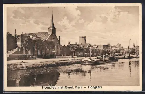 AK Hoogkerk, Hoendiep met Geref. Kerk