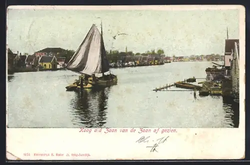 AK Koog a. d. Zaan, Panorama van de Zaan af gezien