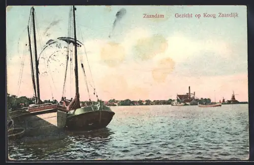 AK Zaandam, Gezicht op Koog Zaandijk