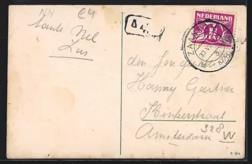 AK Zaandam, Gezicht op Koog Zaandijk