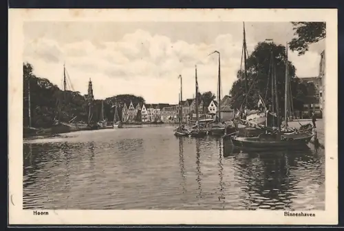 AK Hoorn, Binnenhaven, Panorama