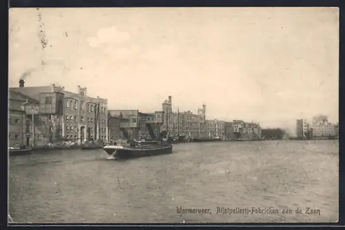 AK Wormerveer, Rijstpellerij-Fabriken aan de Zaan