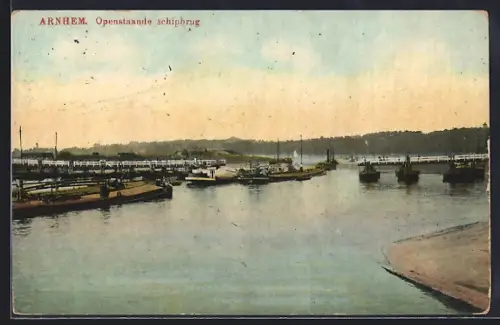 AK Arnhem, Openstaande schipbrug