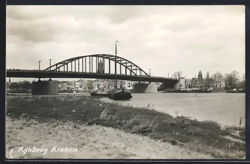 AK Arnhem, Gezicht van de Rijnbrug