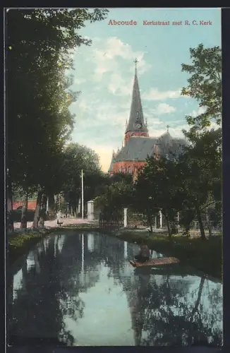 AK Abcoude, Kerkstraat met R. C. Kerk