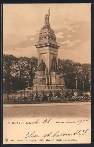 AK `s-Gravenhage, Nationaal Monument