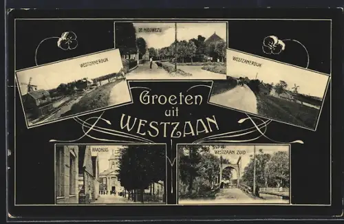 AK Westzaan, Raadhuis, Westzanerdijk, De Nieuwezij