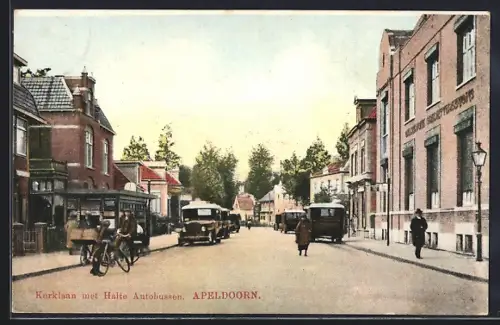 AK Apeldoorn, Kerklaan met Halte Autobussen