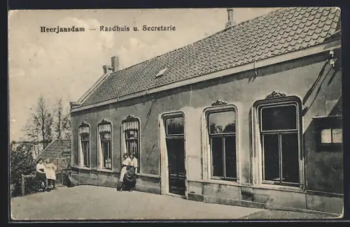 AK Heerjansdam, Raadhuis u. Secretarie