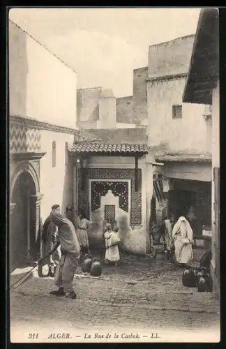AK Alger, La Rue de la Casbah