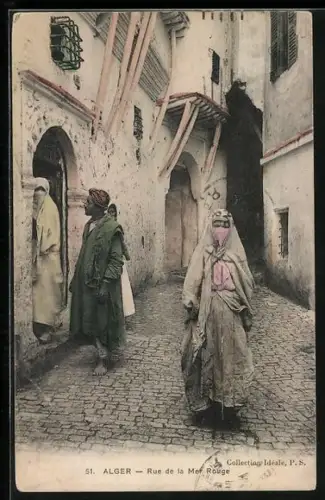 AK Alger, Rue de la Mer Rouge