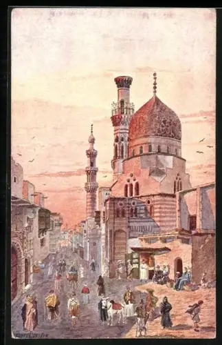 Künstler-AK Cairo, Native Quarter