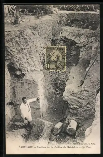 AK Carthage, Fouilles sur la Colline de Saint-Louis
