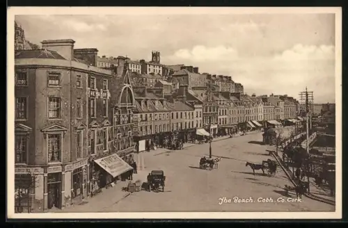 AK Cobh /Co. Cork, The Beach, The Rob Roy Inn