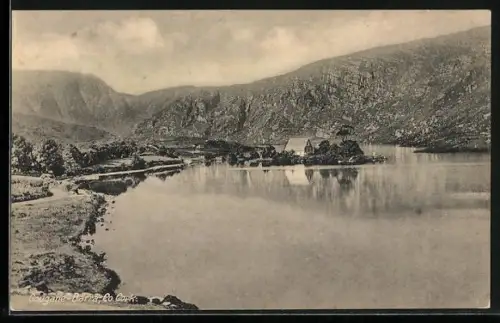 AK Gougane Barra /Co. Cork, Ortsansicht mit See