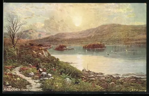 Künstler-AK Killarney, Upper Lake