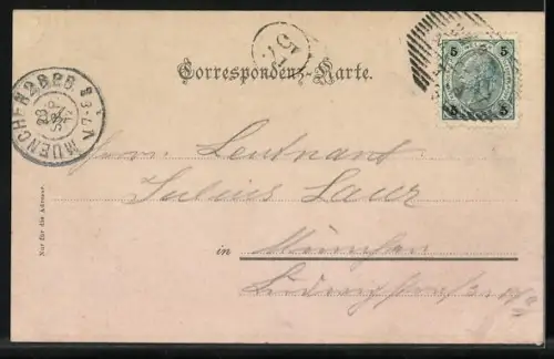 AK Meran, Gilfpromenade mit Steinernemsteg