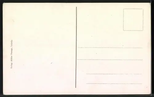 Künstler-AK J. W. Goethe als Student bei Friedrich Oeser in Dölitz