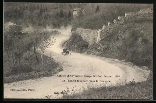 AK Baraque, Circuit d`Auvergne, Coupe Gordon Bennett 1905, Grand tournant pres la Baraque