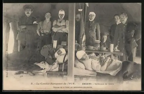 AK Angers, Interieur de Tente de l`Hopital Anglais