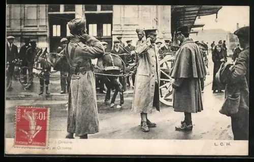 AK Orléans, Indische Truppen in der Stadt