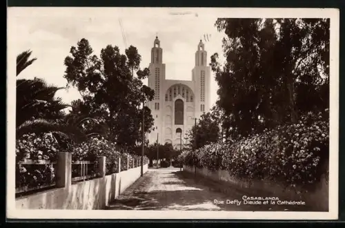 AK Casablanca, Rue Defly Dieude et Cathédrale
