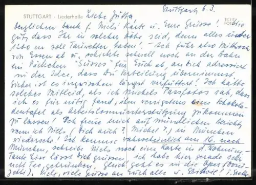 AK Stuttgart, Partie an der Liederhalle