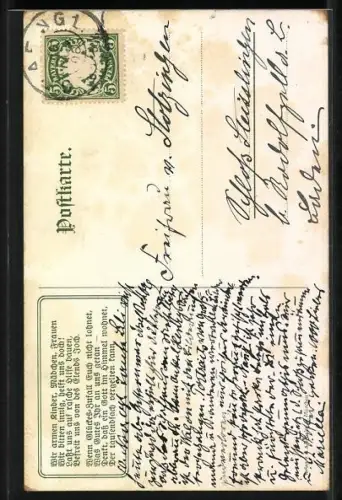 AK Vergiss nicht der Fürsorge für Mädchen, Frauen und Kinder, Mädchen verkauft Lotterielose bei Eis und Schnee