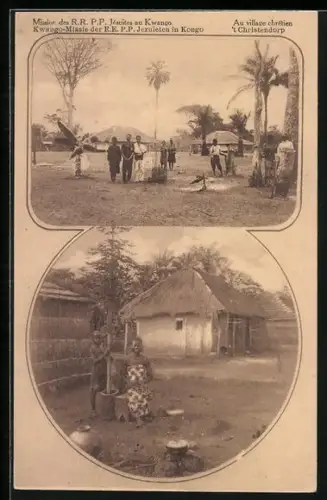 AK Christendorp, Kwango-Missie der E.E.P.P. Jezuieten in Kongo