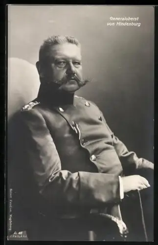 AK Portrait Generaloberst Paul von Hindenburg