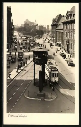AK Dortmund, Burgtor mit Strassenbahn