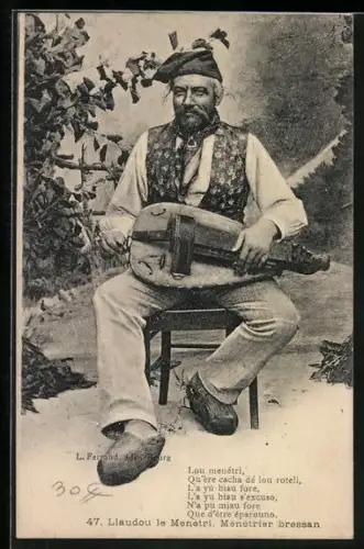 AK Mann spielt Drehleier, Lou menetri, Qu`ere cacha de lou roteli...